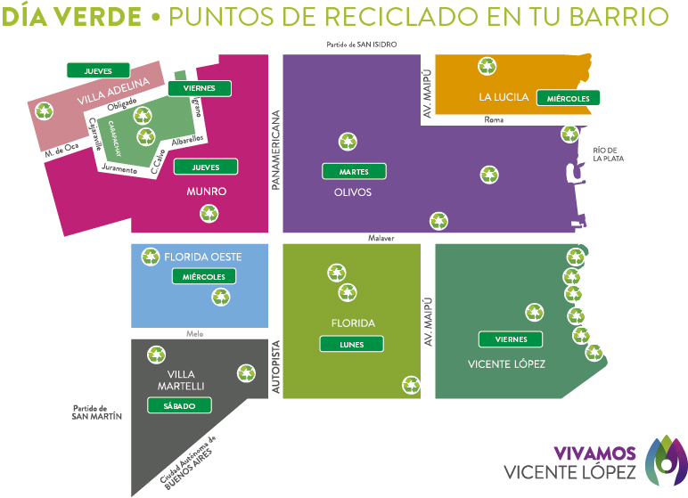 mapa verde